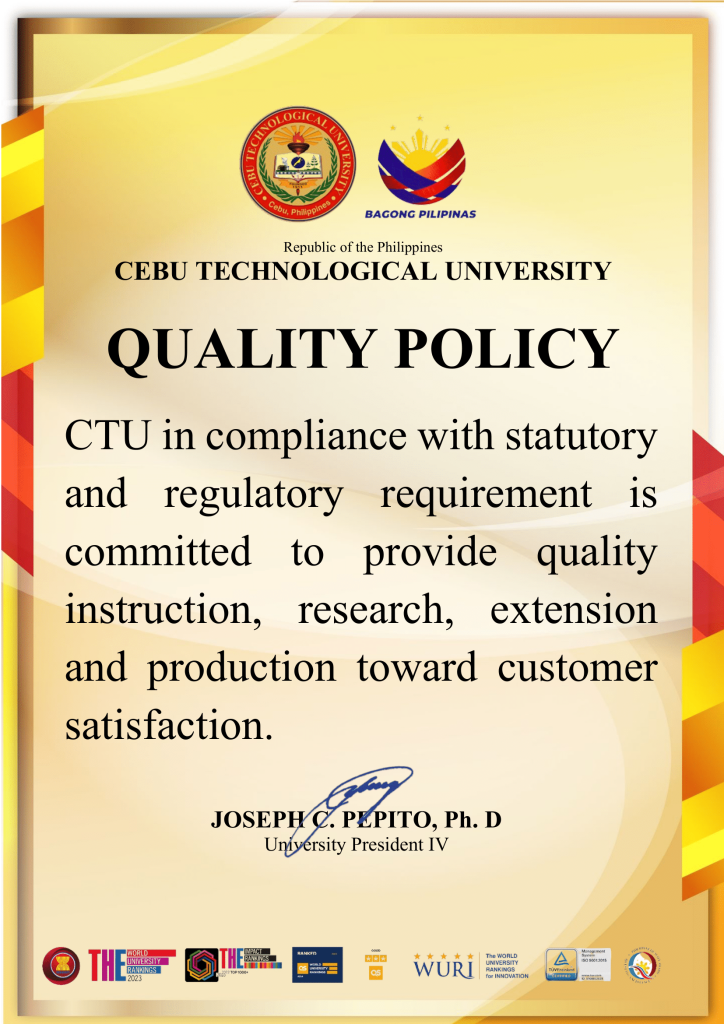 CTU Quality Policy